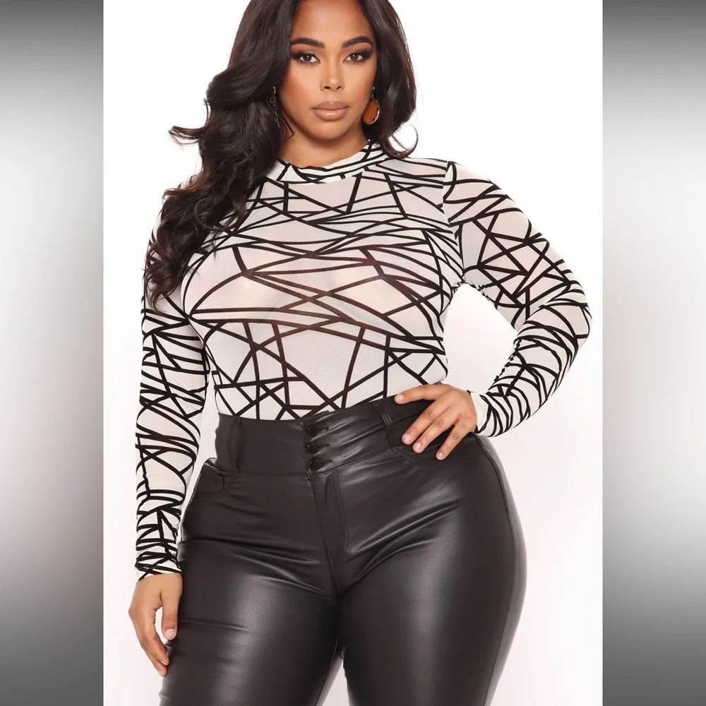 Body suit. Mesh body suit - Picture 4 of 11